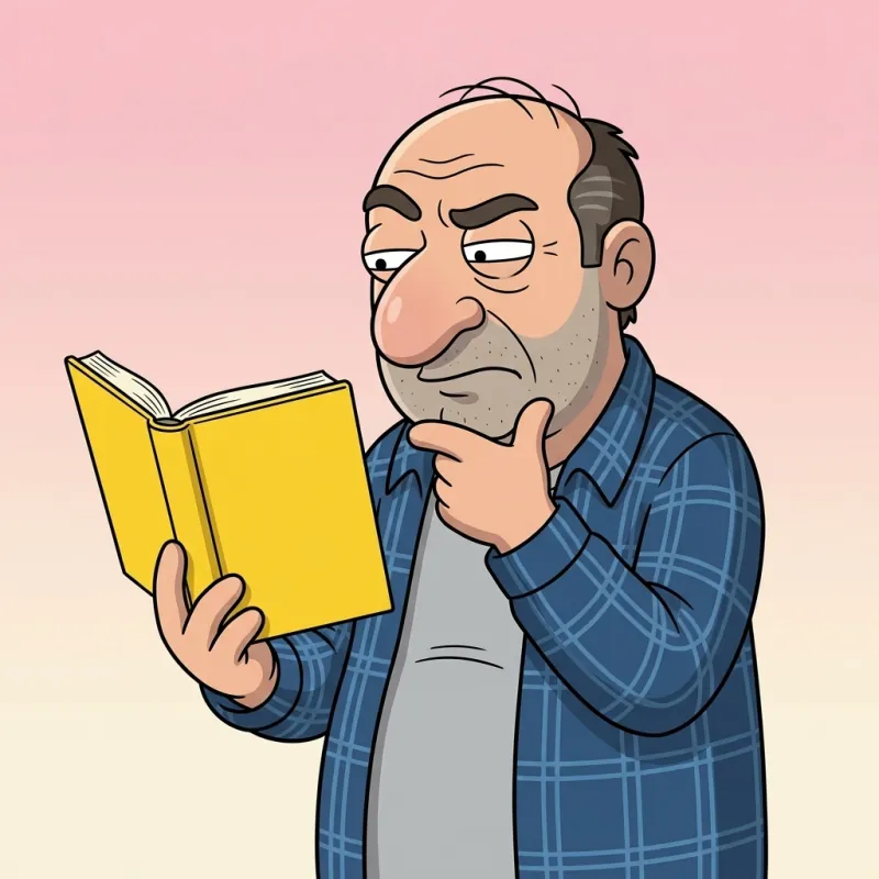 Pino con in mano un libro (illustrazione)